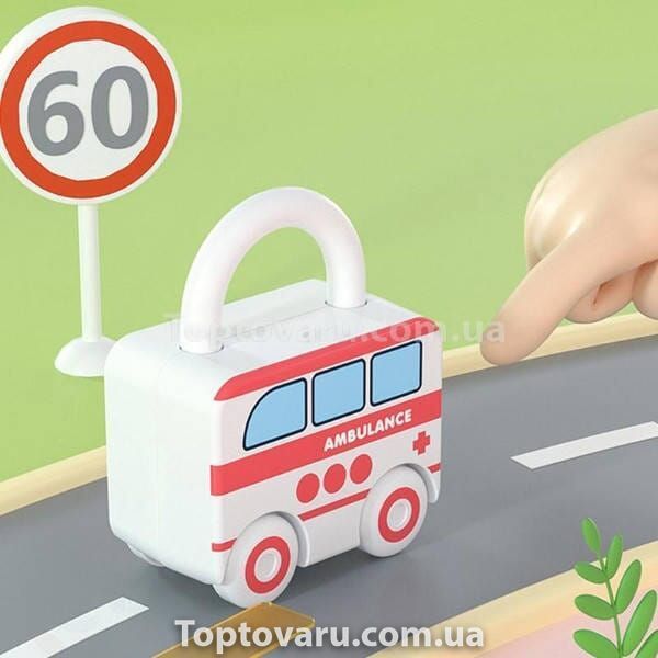 Машинка Замочок з ключем Toy Key 469 Біла 23199 фото