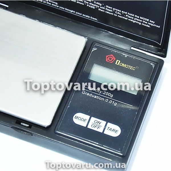 Ваги ювелірні Domotec MS-2020 Чорні 7025 фото