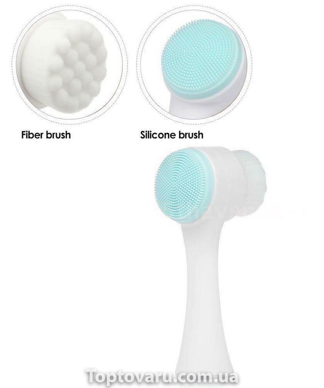 Многофункциональная 3D щетка для лица Facial Cleansing Brush Голубая 749 фото