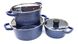 Набор посуды Benson BN-348 (6 предметов, голубой) 5096 фото 1
