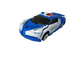 Машинка Трансформер Bugatti Police Robot Car Size 1:18 синя 2834 фото 1