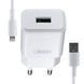 Мережевий зарядний пристрій блок живлення XO L92D QC3.0 18W with Lightning cable 34650 фото 1
