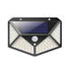 Уличный фонарь прожектор на солнечной батарее Solar Wall Lamp SH-100 Черный 3330 фото 3