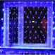 Xmas Гирлянда СЕТКА 144 диода Синий (прозрачный провод,1.5*1.5м) 1428 фото 2