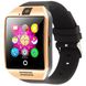 Розумний годинник Smart Watch Q18 чорні с золотом 232 фото 1