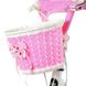 Кошик на кермо велосипеда Рожевий з бантиком 15561 фото 4