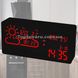Настольные часы VST-882 черные с красной подсветкой 3759 фото 1