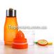Спортивна пляшка-соковижималка H2O Water bottle Помаранчева 4689 фото 3