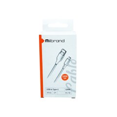 Кабель Mibrand MI-98 PVC Tube Cable USB для Type-C 120W 1m White MIDC/98TW-00001 фото