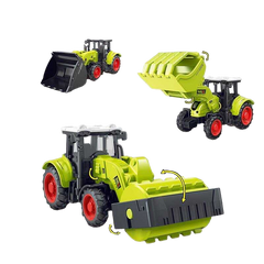 Игрушка Трактор инерционный с большим ковшом Зеленый 15317 фото