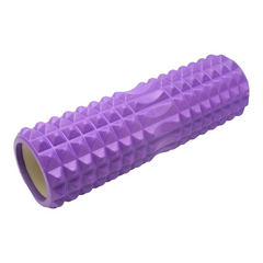 Ролик массажный для йоги, фитнеса (спины и шеи) OSPORT (45*12 см) Фиолетовый 11997 фото