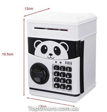 Дитячий сейф-скарбничка Cartoon Bank з кодовим замком Panda NEW фото