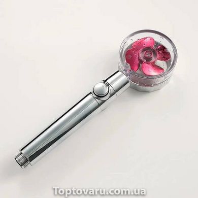 Насадка для душа, турбо-лейка для душа с вентилятором, 26*7,8 см Розовый 8384 фото