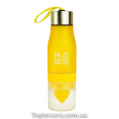 Спортивная бутылка-соковыжималка H2O Water bottle Желтая 4690 фото