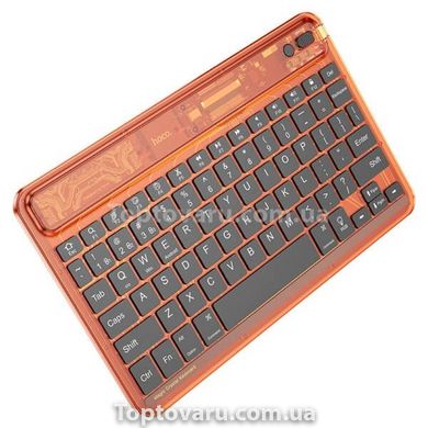 Клавіатура HOCO S55 Transparent Discovery edition wireless BT keyboard Citrus Color 18785 фото