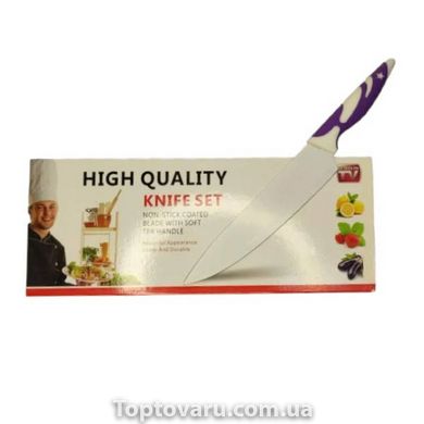 Набір ножів з керамічним покриттям HIGH QUALITY KNIFE SET 3шт 14637 фото