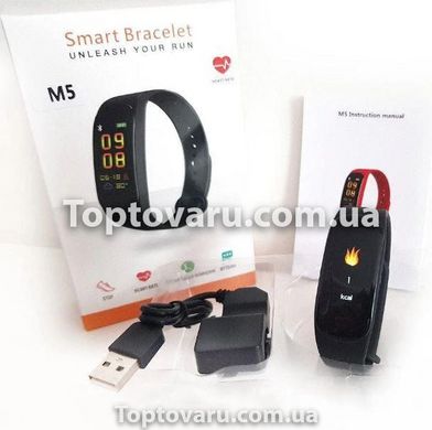 Фітнес браслет M5 Pro Band Smart Watch Bluetooth Чорний 4089 фото