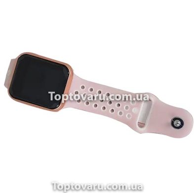 Смарт часы Smart Watch F8 Розовый ремешок 8607 фото