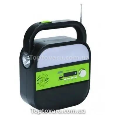 Портативна сонячна автономна система з ліхтарем та радіо + Powerbank Solar Light DT-9018 12008 фото