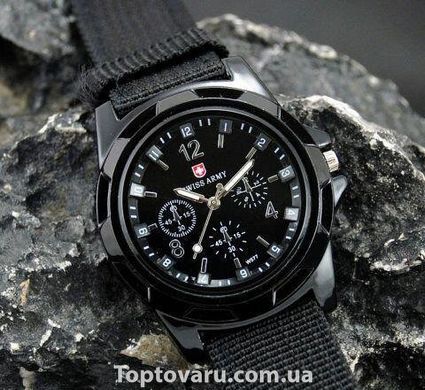 Чоловічий кварцовий годинник Swiss Army black 479 фото