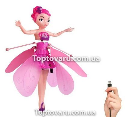 Летающая кукла фея Flying Fairy летит за рукой Розовая 1368 фото