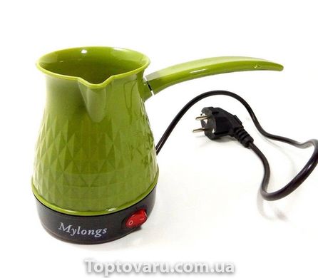 Турка электрическая (кофеварка) Mylongs KF-011 600Вт 0,5л Зеленая 2410 фото