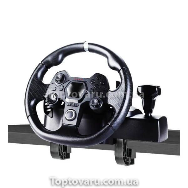 Руль игровой с педалями GAMING STREEING WHEEL AP7 20063 фото