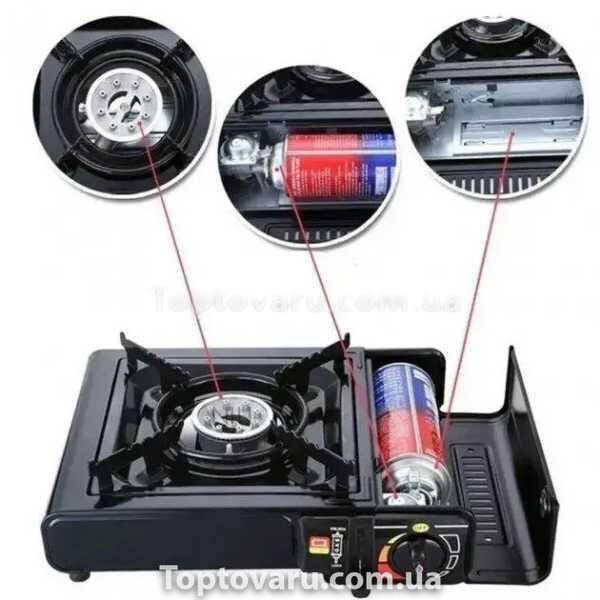 Пальник газовий туристичний Portable Gas Stove BDZ-155-А в коробці 12941 фото