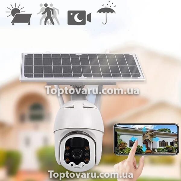 Камера відеоспостереження Q5 WiFi HD 2.0 mp на сонячній батареї 7236 фото