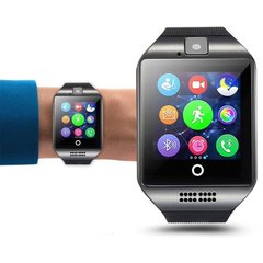 Розумний годинник Smart Watch Q18 з чорним обідком 234 фото