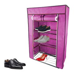 Складаний тканинний шафа для взуття FH-5556 Рожевий 4693 фото