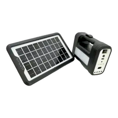 Портативна сонячна автономна система з ліхтарем та радіо + Powerbank Solar Light DT-9006 12009 фото