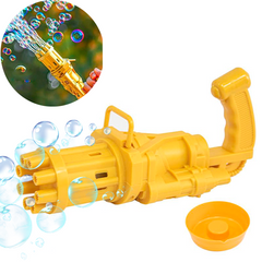 Іграшковий кулемет для створення мильних бульбашок Bubble Gun Blaste Жовтий 8408 фото