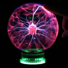 Плазмова куля з блискавками діаметр 10 см 3085 фото