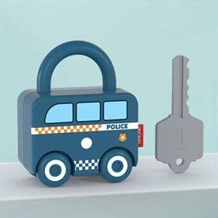 Машинка Замочок з ключем Toy Key 469 Синя 23201 фото
