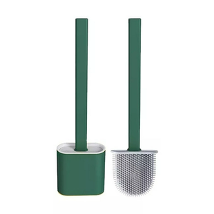Силіконова щітка для унітазу Toilet Brush Зелена 10171 фото
