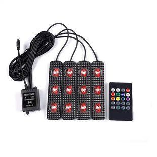 Светодиодная подсветка салона авто RGB led на 3 лампочки 10916 фото