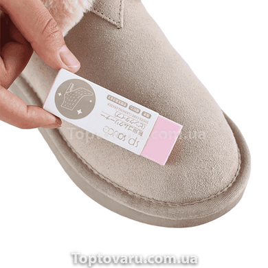 Ластик для чищення взуття та аксесуарів зі шкіри та замші, нубука Рожевий 11817 фото