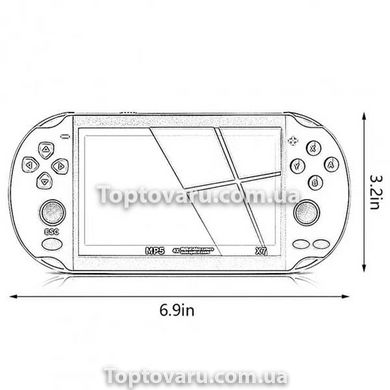 Ігрова приставка - PSP X7 Червоний 7337 фото