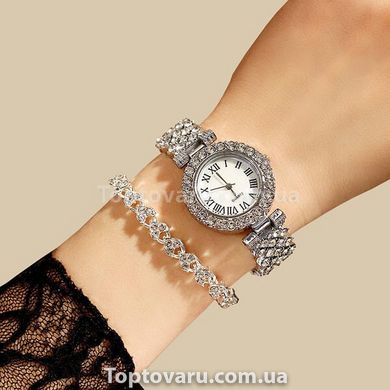 Годинник жіночий CL Queen Silver + браслет у подарунок 14836 фото