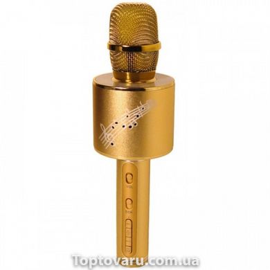 Караоке-мікрофон DM Karaoke YS 66 Bluetooth Золотий 6074 фото