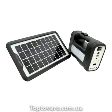 Портативна сонячна автономна система з ліхтарем та радіо + Powerbank Solar Light DT-9006 12009 фото