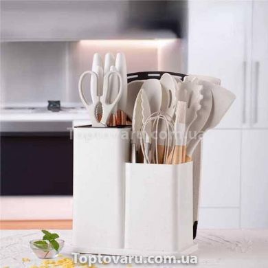 Набір кухонного приладдя 19 предметів Kitchen Set Білий 13118 фото