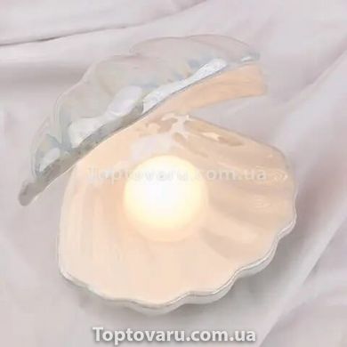 Светильник-ракушка с жемчужиной Белый 8891 фото