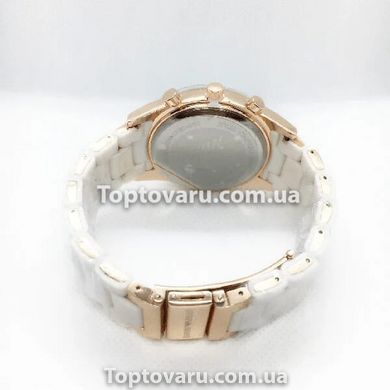 Жіночі наручні годинники ARMANI з браслетом Білі 7237 фото