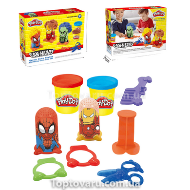 Набір тесту для ліплення Супергерої 3 баночки Play-Doh 15367 фото