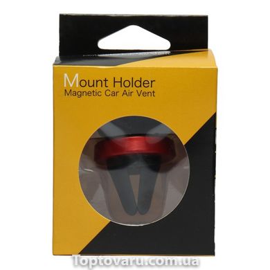 Магнитный держатель для телефона Mount Holder Черный с красным 10614 фото