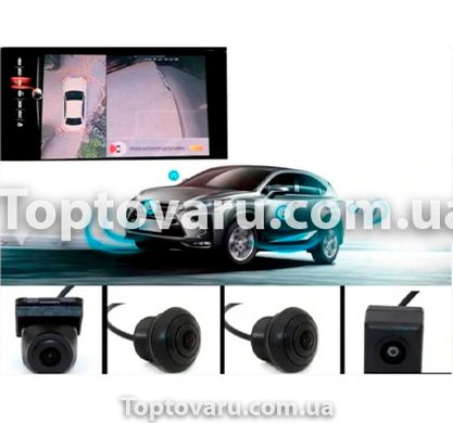Система кругового обзора для автомобиля UKC CAR CAM 360 4 датчика 5712 фото
