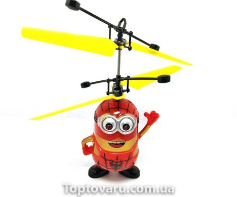 Игрушка летающий миньон человек-паук (вертолет) 1375 фото