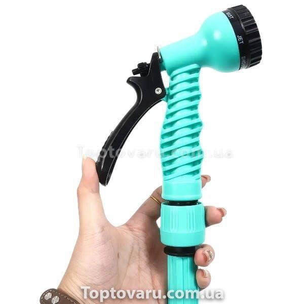 Шланг растягивающийся для полива 10м EXPANDABLE GARDEN HOSE Зеленый 26027 фото
